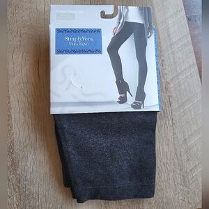 NWT Vera Wang Leggings, grey gray charcoal, size XL